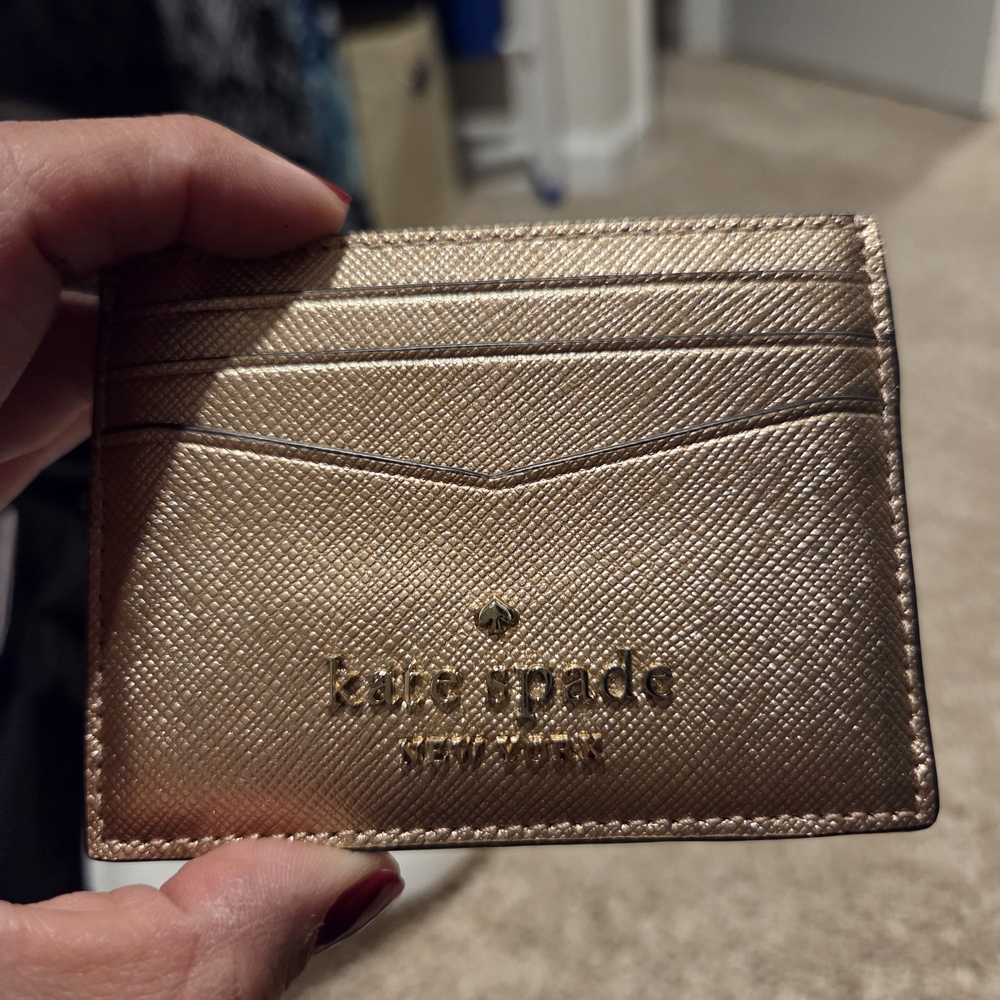 Kate Spade Rose Gold Card Holder